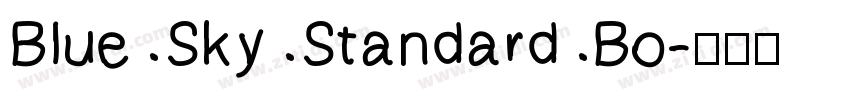 Blue Sky Standard Bo字体转换
